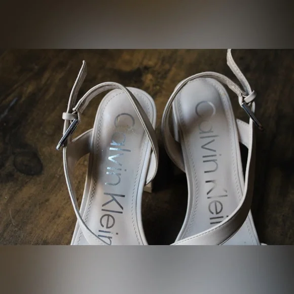 Calvin Klein Women's Chunky Strappy Open Toe Heels - Picture 6 of 9